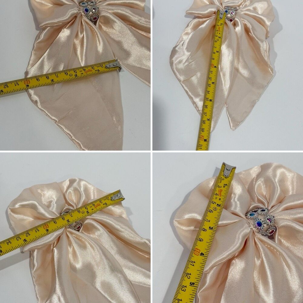 Large Satin Bow Barrettes Women Ribbon Hair Clips Hairpins for Styling - Picture 8 of 16
